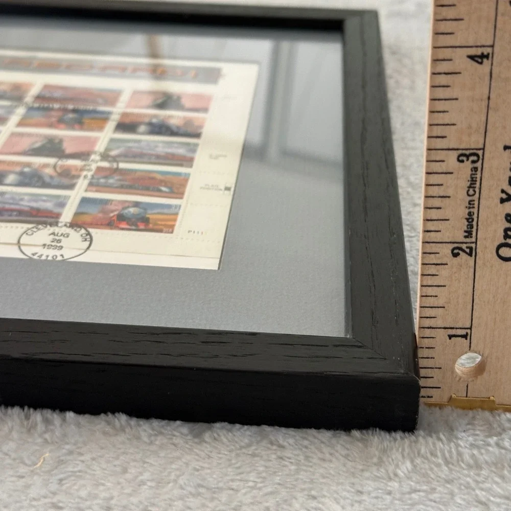 USPS All Aboard Train‎ Stamp Sheet 1999 First Day Issue Framed 33c Rail